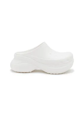 -----------BALENCIAGA  ---- ------------WHITE ----x Crocs Platform Rubber Mules --