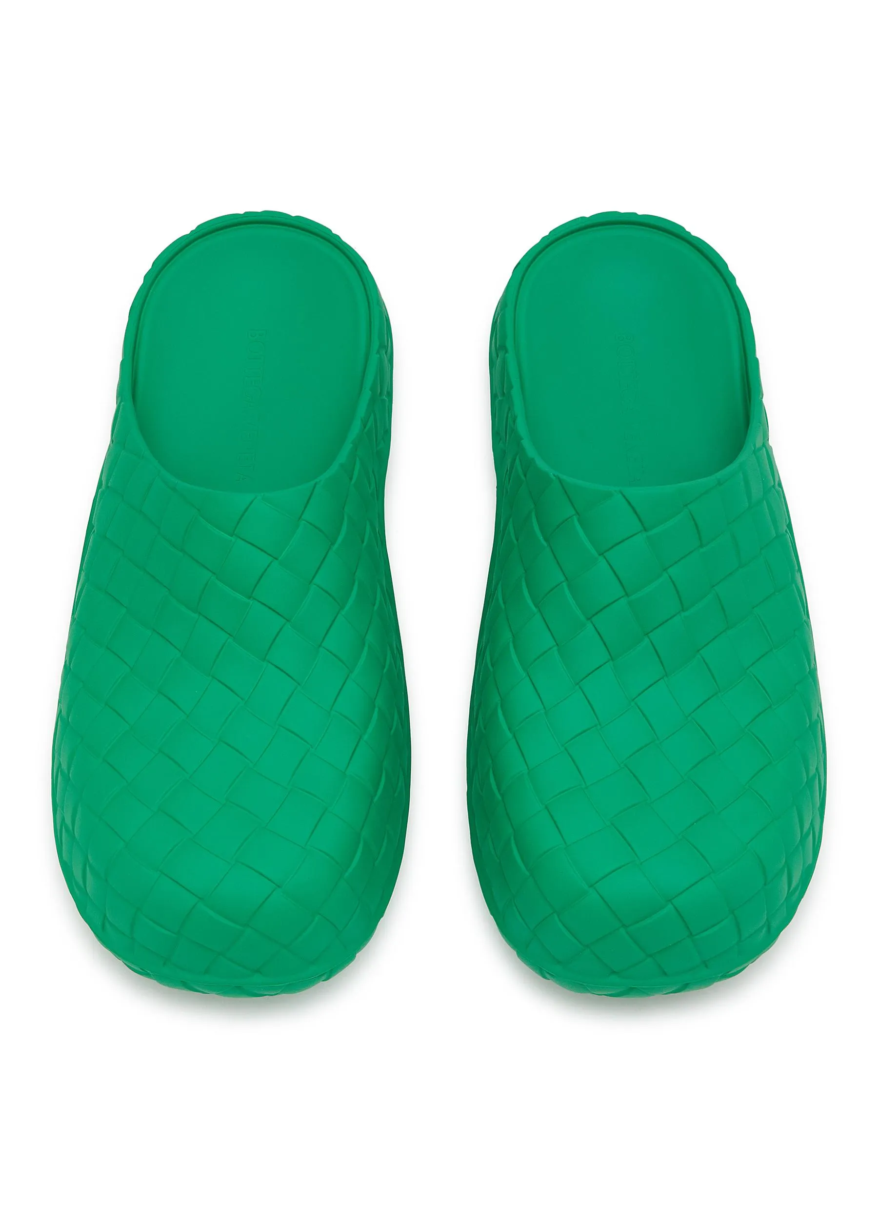 -----------BOTTEGA VENETA  ---- ------------ ----Beebee Woven Motif Gel Rubber Mules --