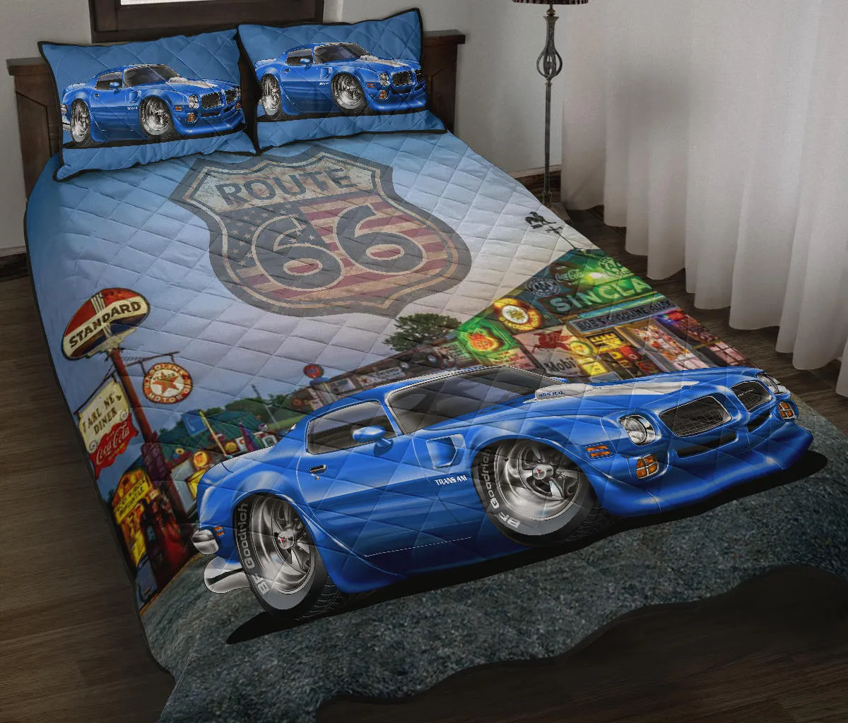 1971 Pontiac Trans Am Route 66 Quilt Set