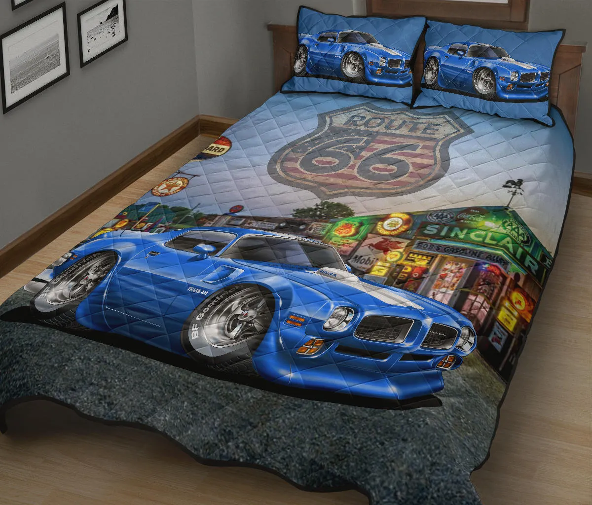 1971 Pontiac Trans Am Route 66 Quilt Set