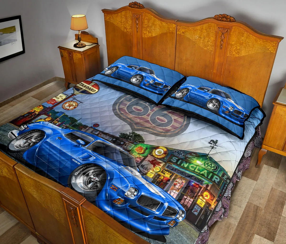 1971 Pontiac Trans Am Route 66 Quilt Set