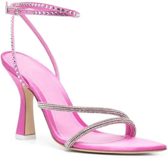 3juin Syria 100mm crystal-embellished sandals Pink