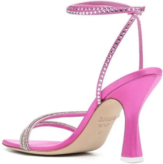 3juin Syria 100mm crystal-embellished sandals Pink