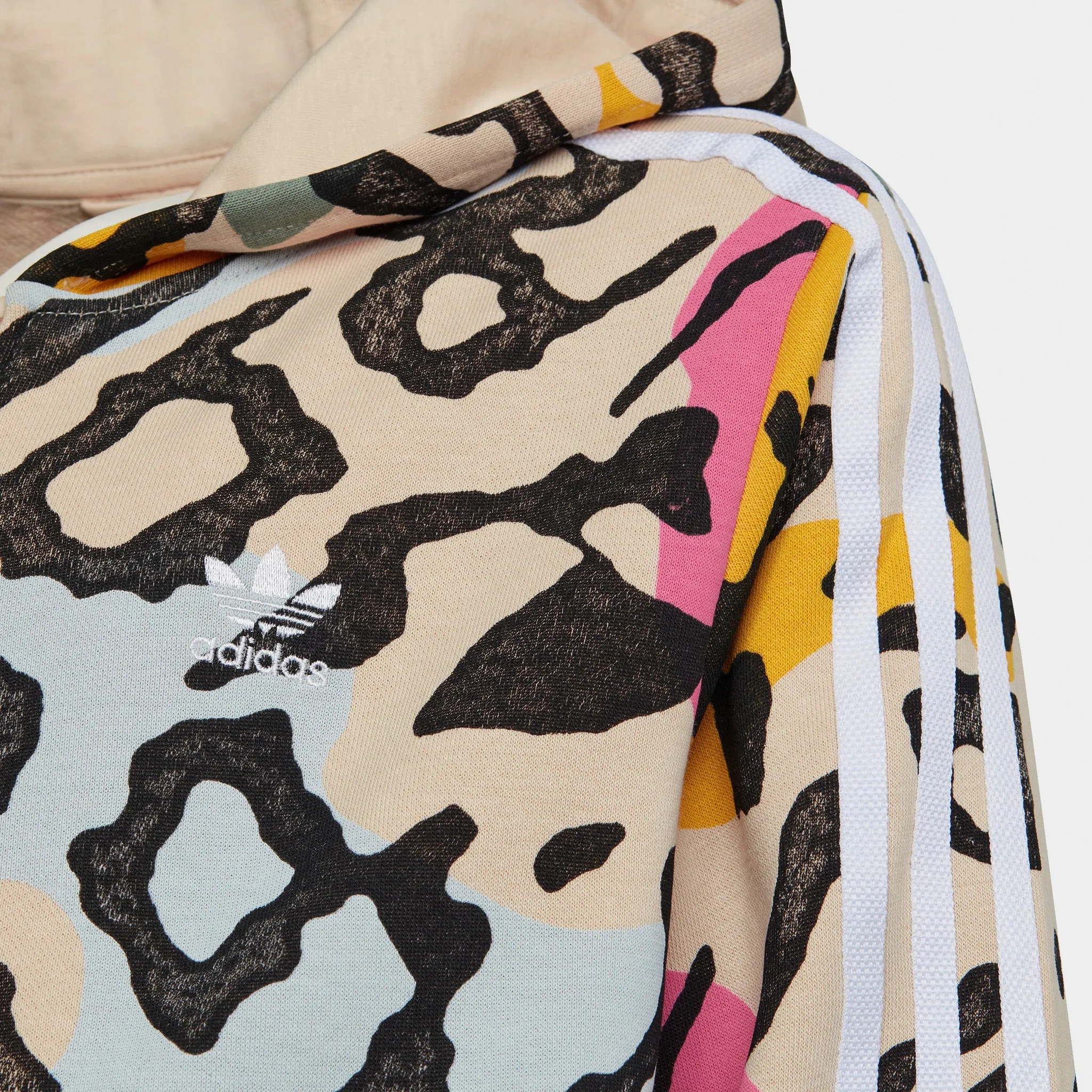 adidas Juniors' Print Elongated Full Zip Hoodie / Multicolour