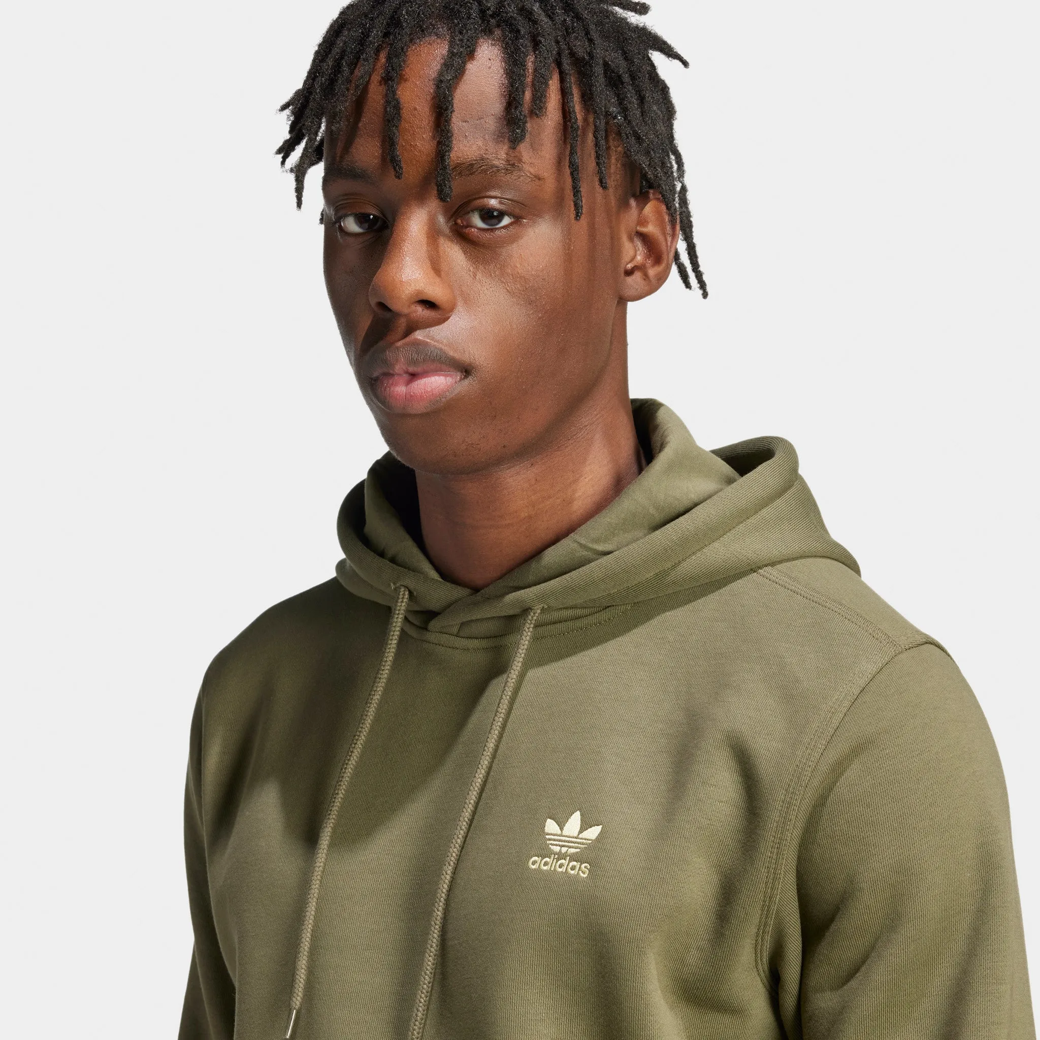 adidas Trefoil Essentials Hoodie / Olive Strata