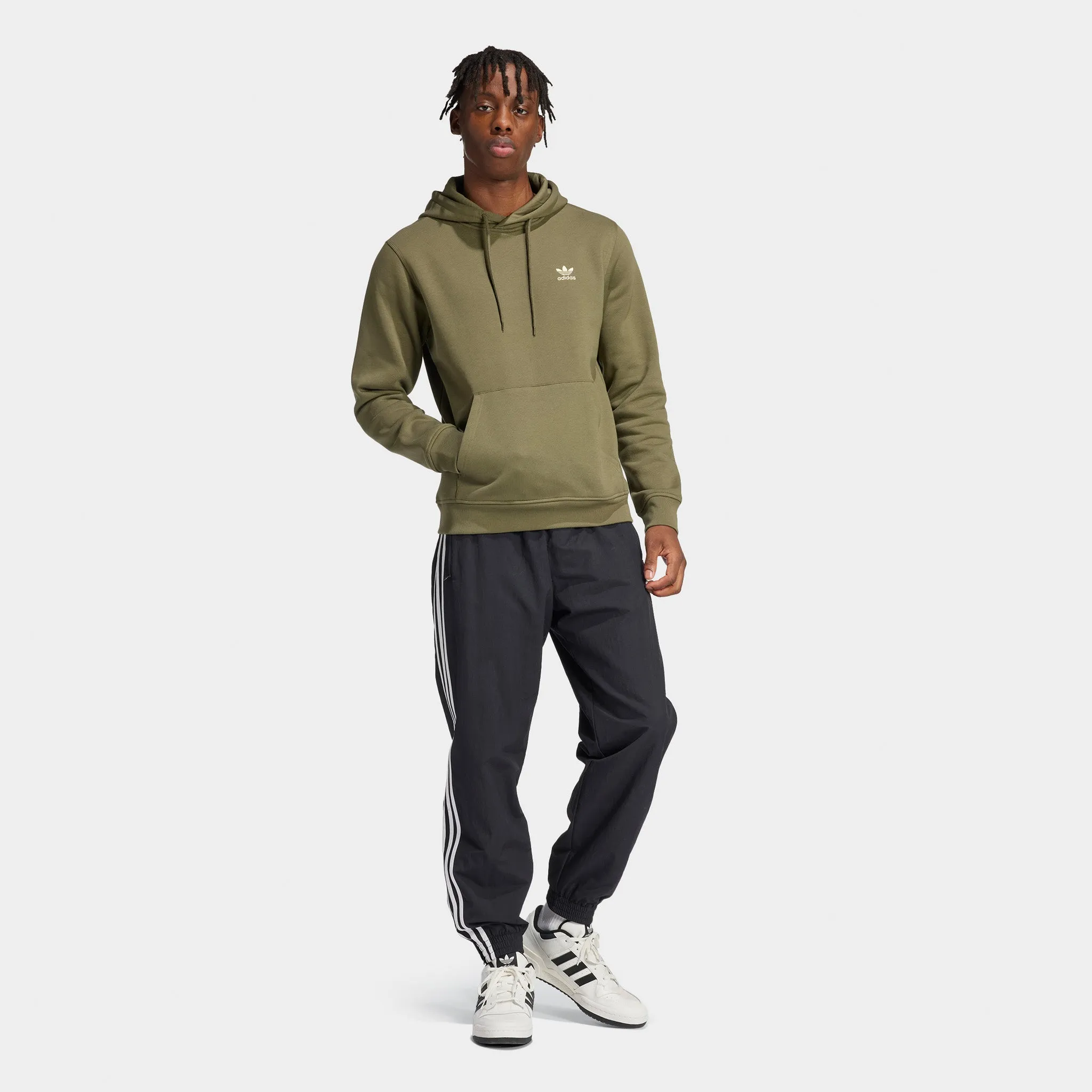 adidas Trefoil Essentials Hoodie / Olive Strata