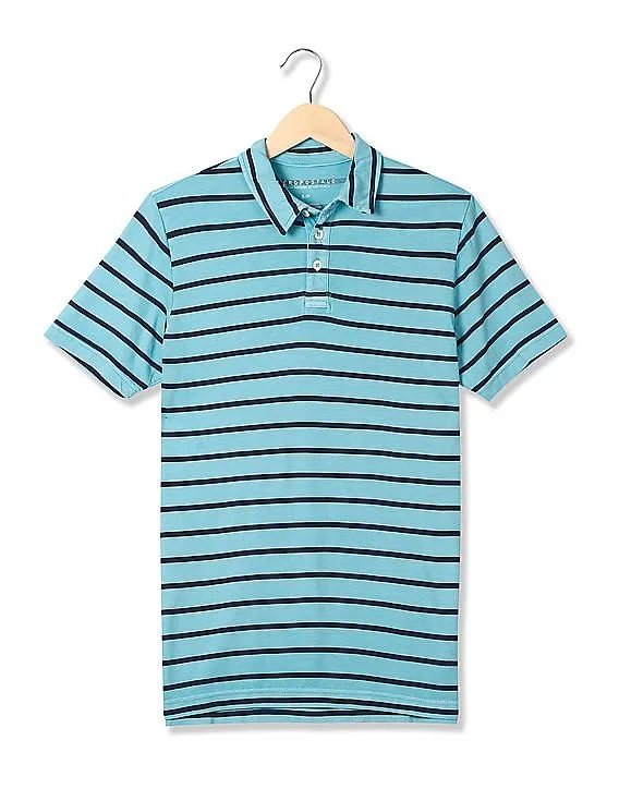 Aeropostale Striped Polo Shirt