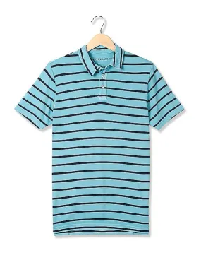 Aeropostale Striped Polo Shirt