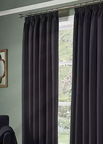 Alan Symonds Essential Blackout Pair of Pencil Pleat Curtains | Kaleidoscope