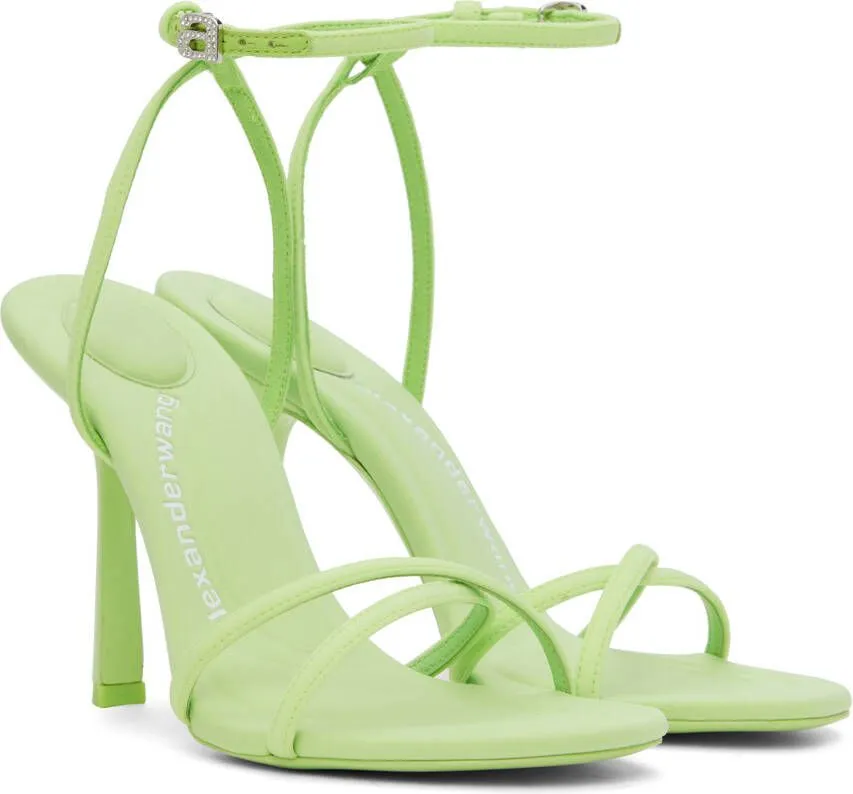 Alexander Wang Green Dahlia 105 Heeled Sandals