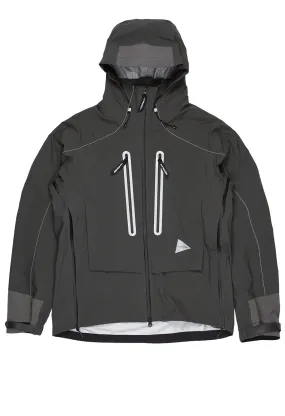 And Wander Men's PERTEX SHIELD Rain Jacket - Dark Grey