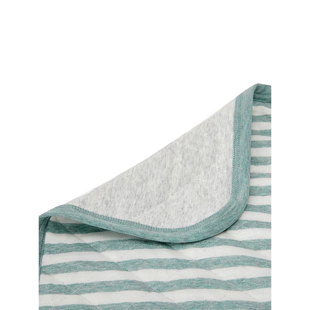 Anko Quilted and Striped Baby Blanket