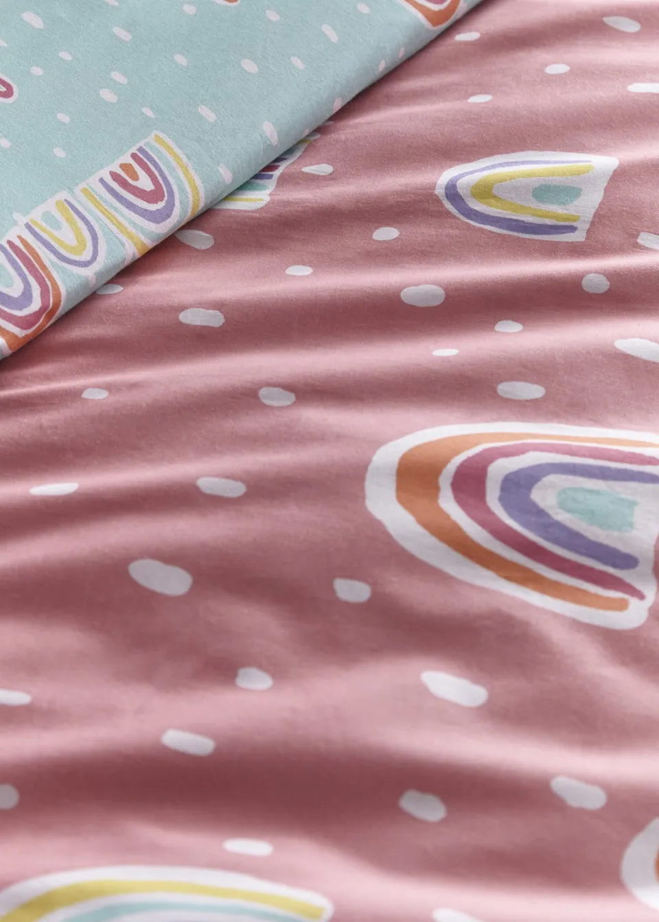 Appletree Kids 100% Cotton Pom Pom Rainbow Duvet Cover