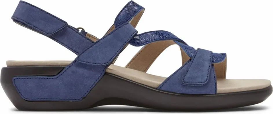 Aravon Power Comfort Strap Sandals Blue - Wide