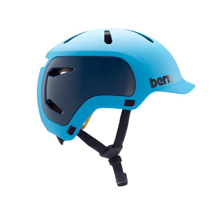 Bern Watts 2.0 MIPS Helmet - Matt Ocean Blue