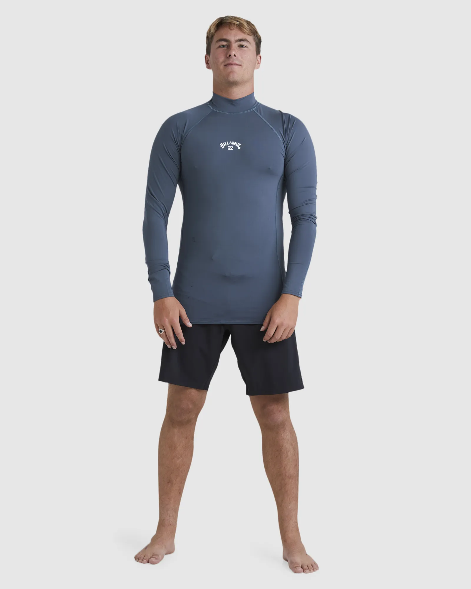 Billabong All Day Arch Rash Vest - Dark Slate | SurfStitch