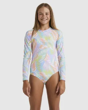 Billabong Girls 6-14 Tropical Dayz Bodysuit Rash Vest - Multi | SurfStitch