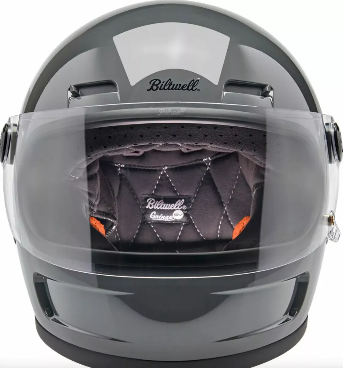 Biltwell Gringo SV 06 Grey Full Face Helmet + Freebie Bundle