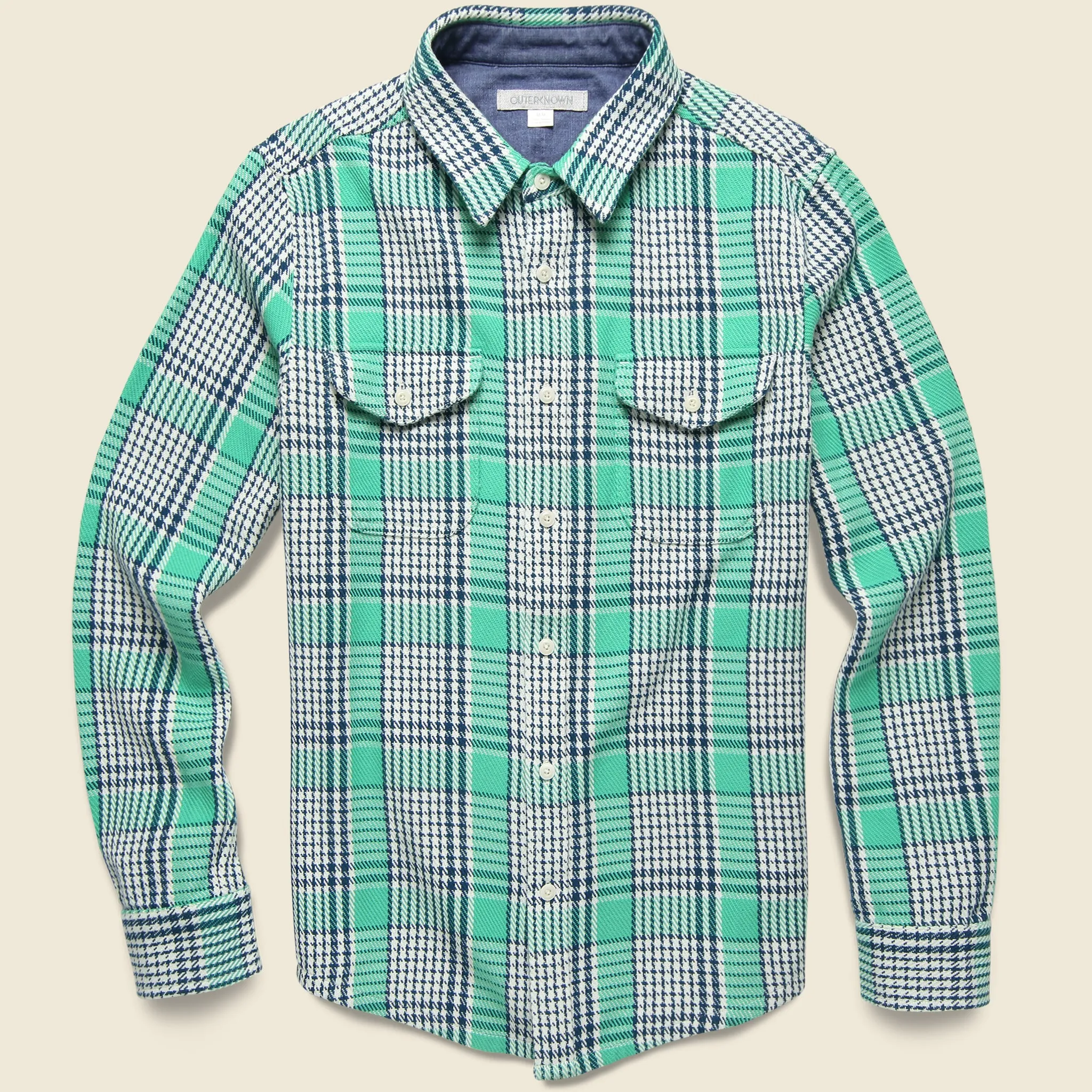 Blanket Shirt - Sea Green Graph Plaid