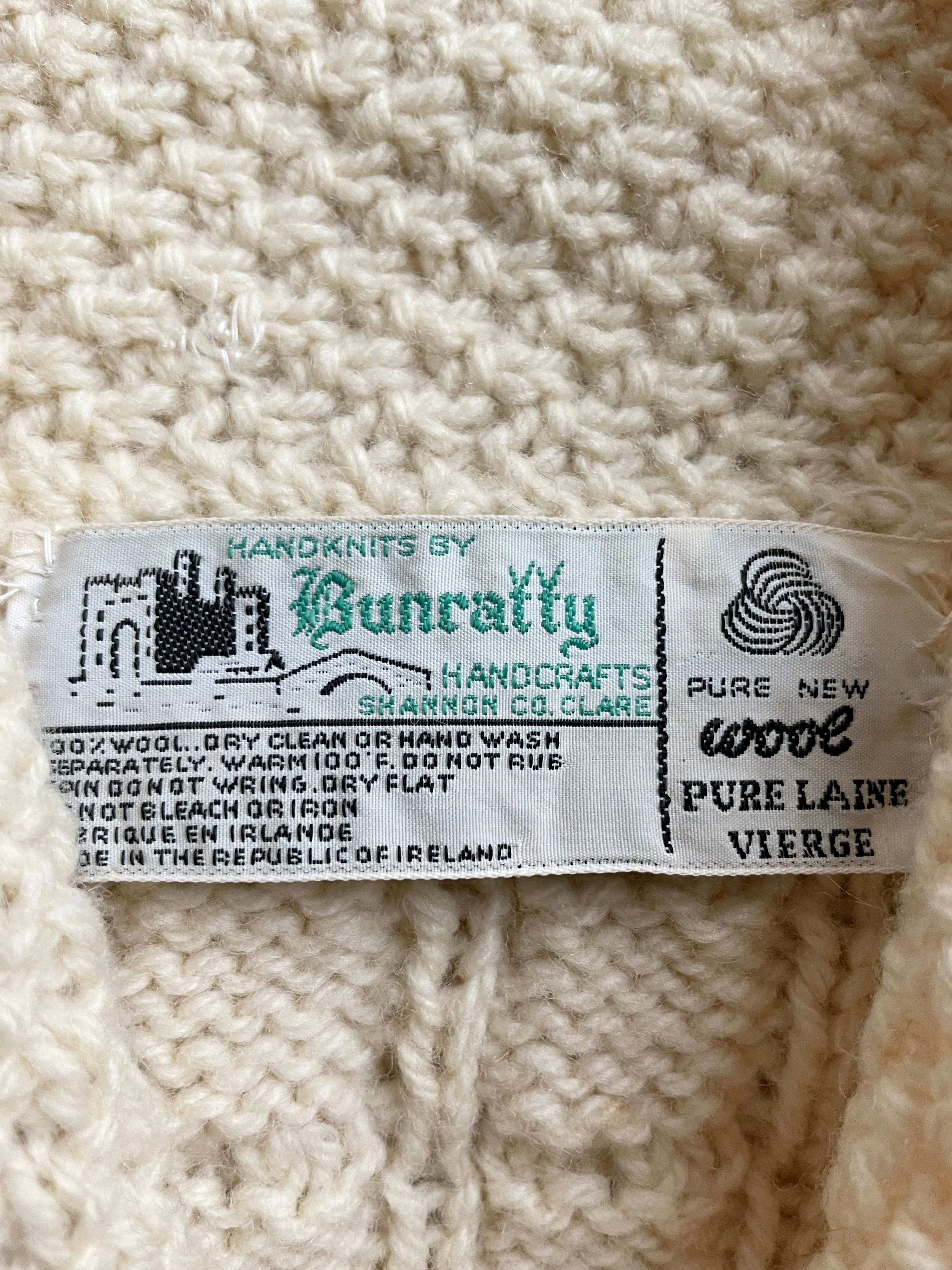 Bunratty Irish Wool Cardigan