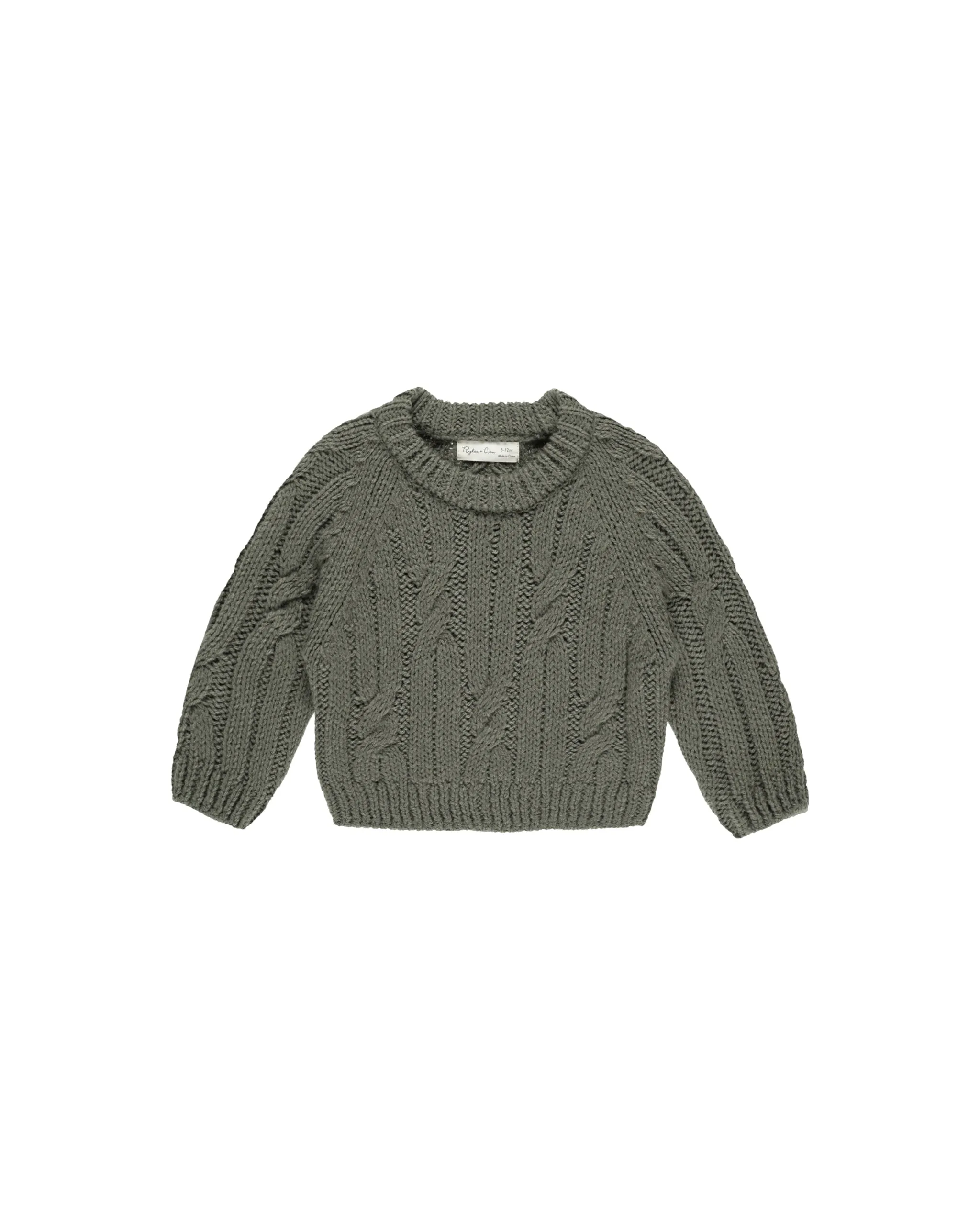 CABLE-KNIT SWEATER || FOREST