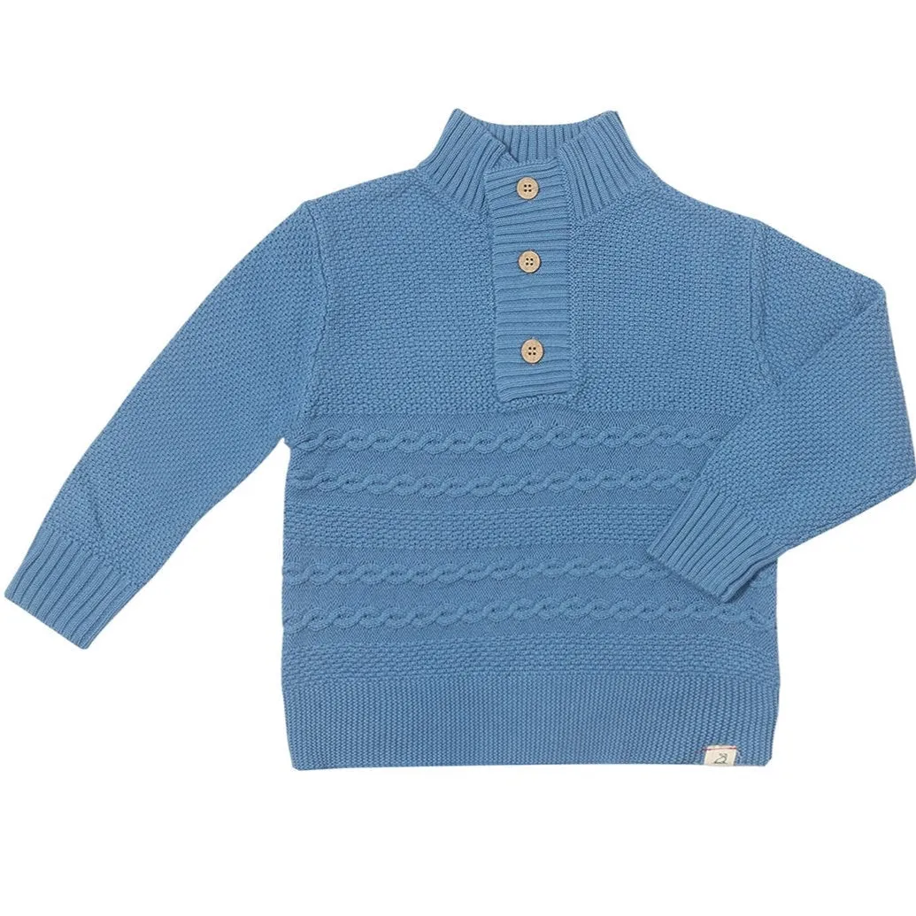 Cable Sweater | Pale Blue