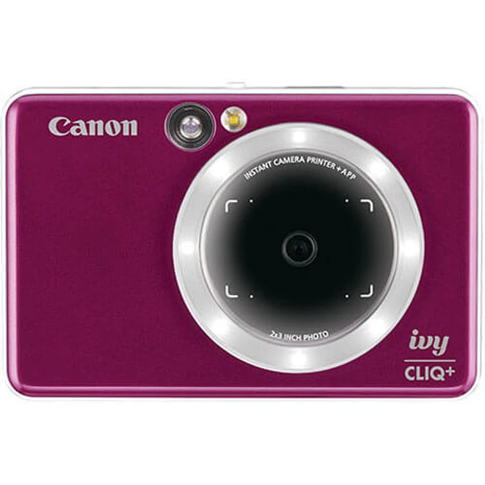 Canon IVY CLIQ+ Instant Camera - Ruby Red | Electronic Express