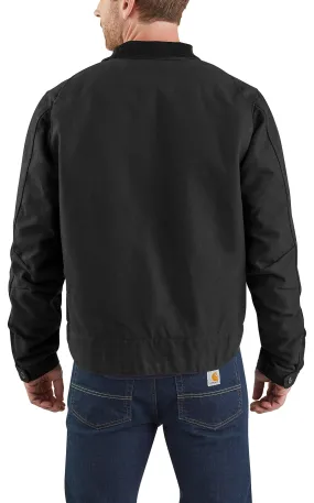 Carhartt Men's Black Duck Blanket-Lined Detroit Canvas Jacket