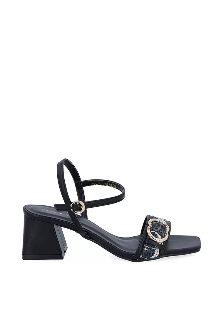 Carlo Rino Black Carlo GEO Jaquard Sandals