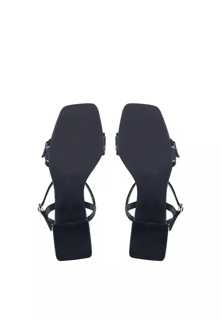 Carlo Rino Black Carlo GEO Jaquard Sandals