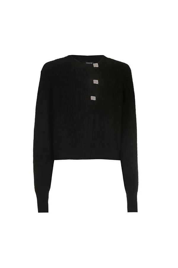 Caroline Biss BLACK PERFECTO CARDIGAN