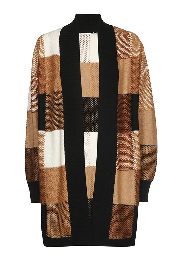 Caroline Biss MID LENGTH COLORBLOCK CARDIGAN