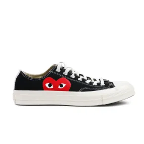 CDG PLAY CONVERSE CHUCK TAYLOR ALL-STAR 70 LOW BLACK