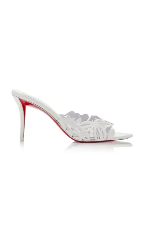 Christian Louboutin Apostropha 80mm Cutout Patent Leather Mules