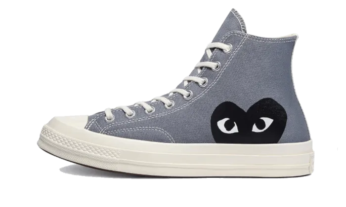 Chuck Taylor All-Star 70s Hi Comme des Garons PLAY Steel Grey