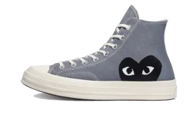 Chuck Taylor All-Star 70s Hi Comme des Garons PLAY Steel Grey