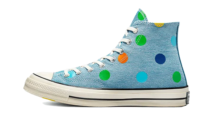 Chuck Taylor All-Star 70s Hi Golf Wang Denim Polka Dots