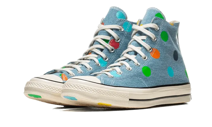 Chuck Taylor All-Star 70s Hi Golf Wang Denim Polka Dots