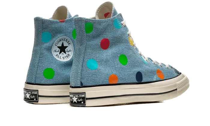 Chuck Taylor All-Star 70s Hi Golf Wang Denim Polka Dots