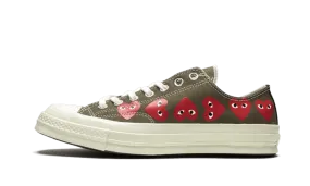 Chuck Taylor All-Star 70s Ox Comme des Garons PLAY Multi Heart Green