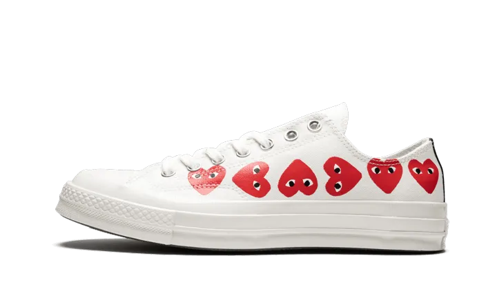 Chuck Taylor All-Star 70s Ox Comme des Garons PLAY Multi-Heart White