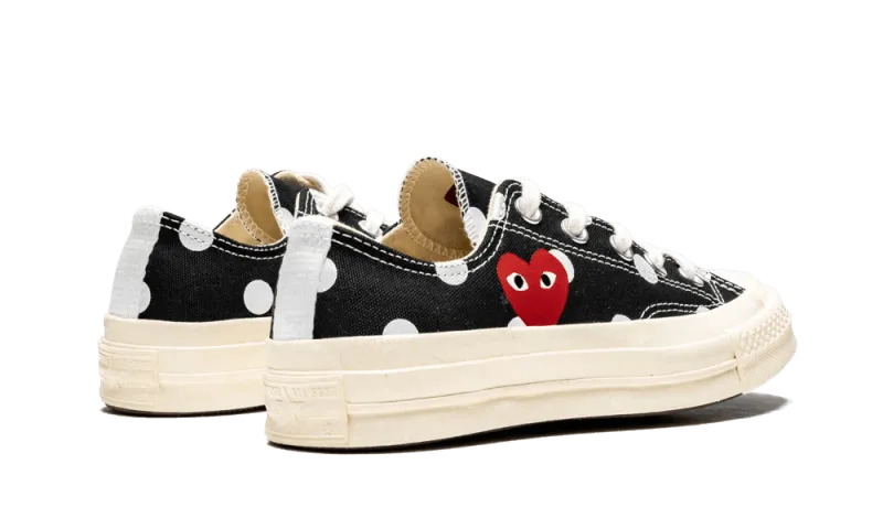 Chuck Taylor All-Star 70s Ox Comme des Garons PLAY Polka Dot Black