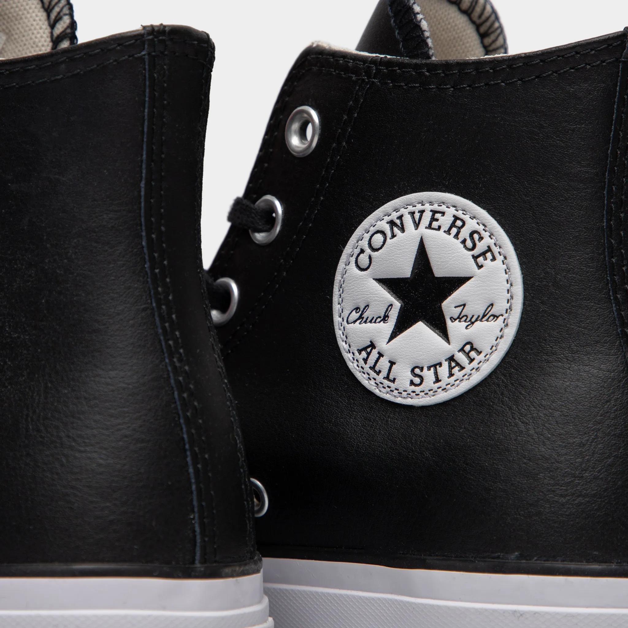 Converse Chuck Taylor All Star Lift Leather Hi Black / White