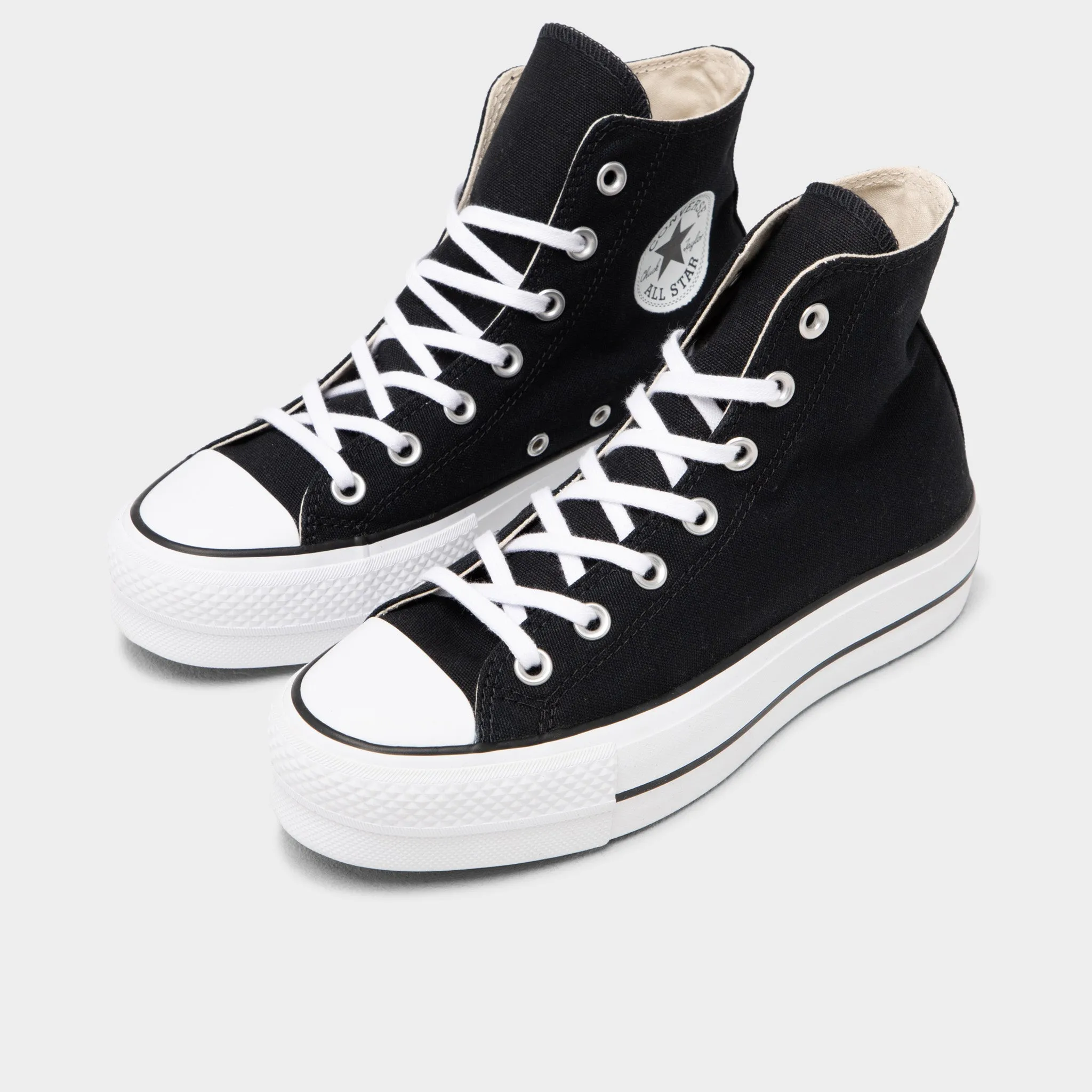 Converse Chuck Taylor All Star Platform Canvas Black / White - White