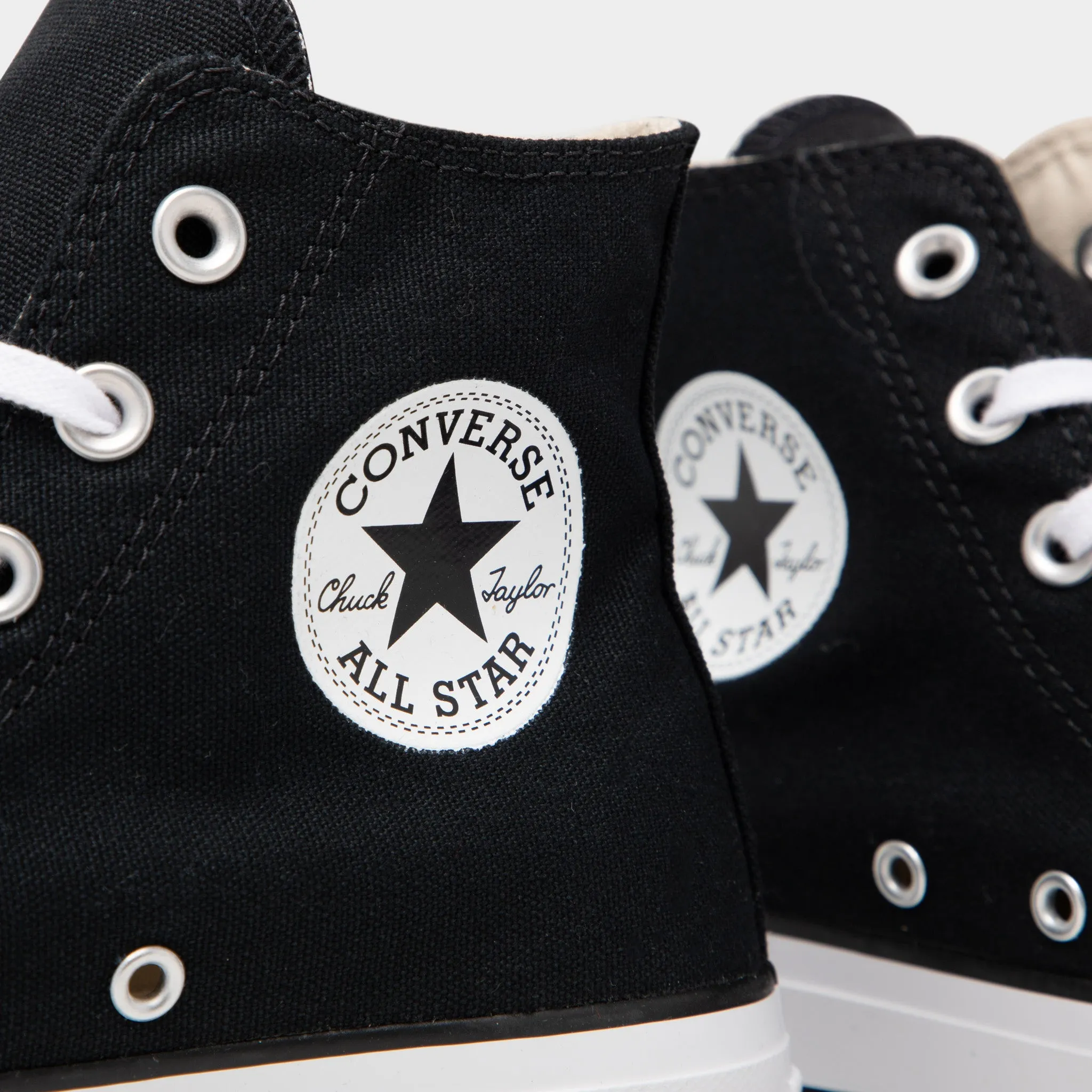 Converse Chuck Taylor All Star Platform Canvas Black / White - White