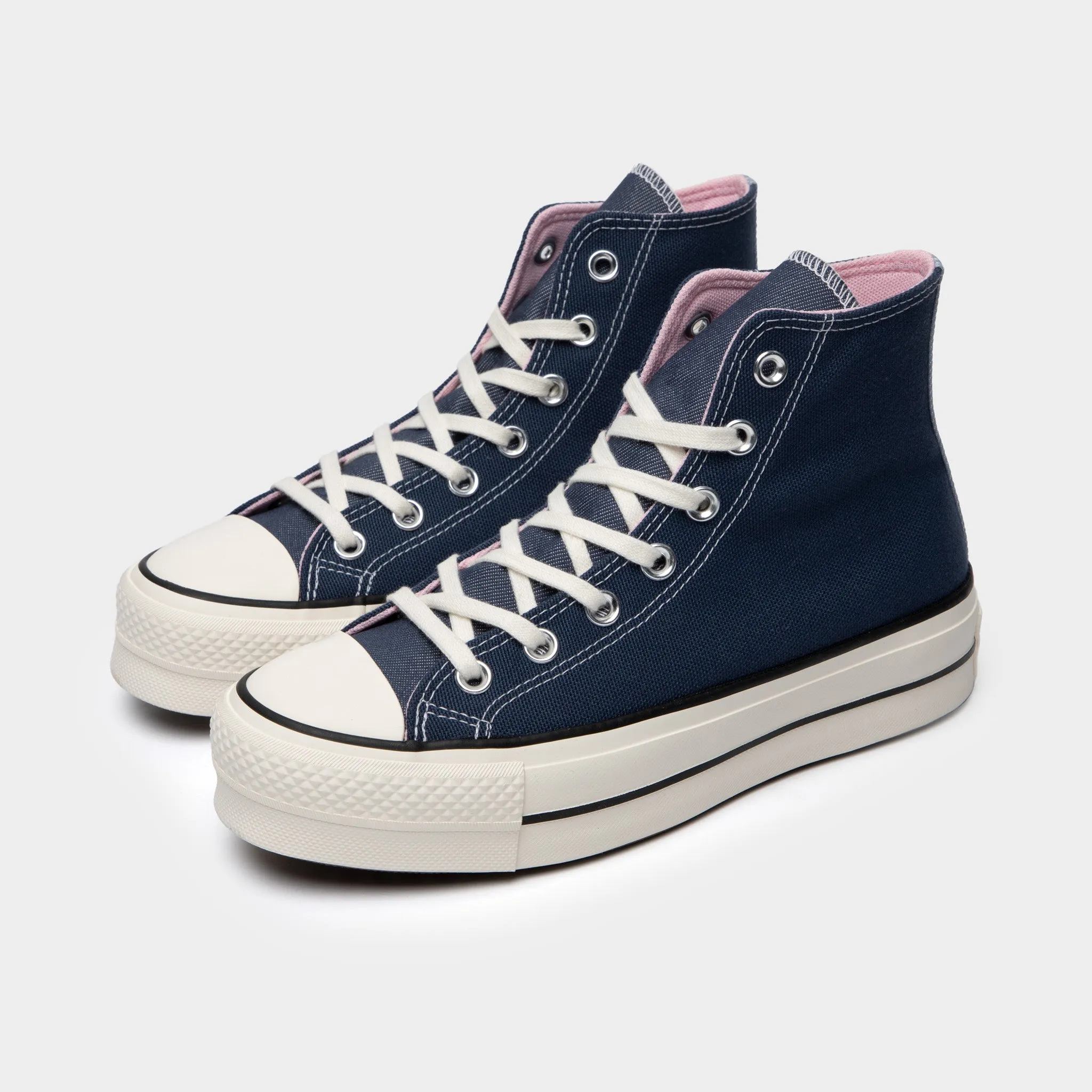 Converse Chuck Taylor All Star Platform Denim Navy / Egret - Sunrise Pink