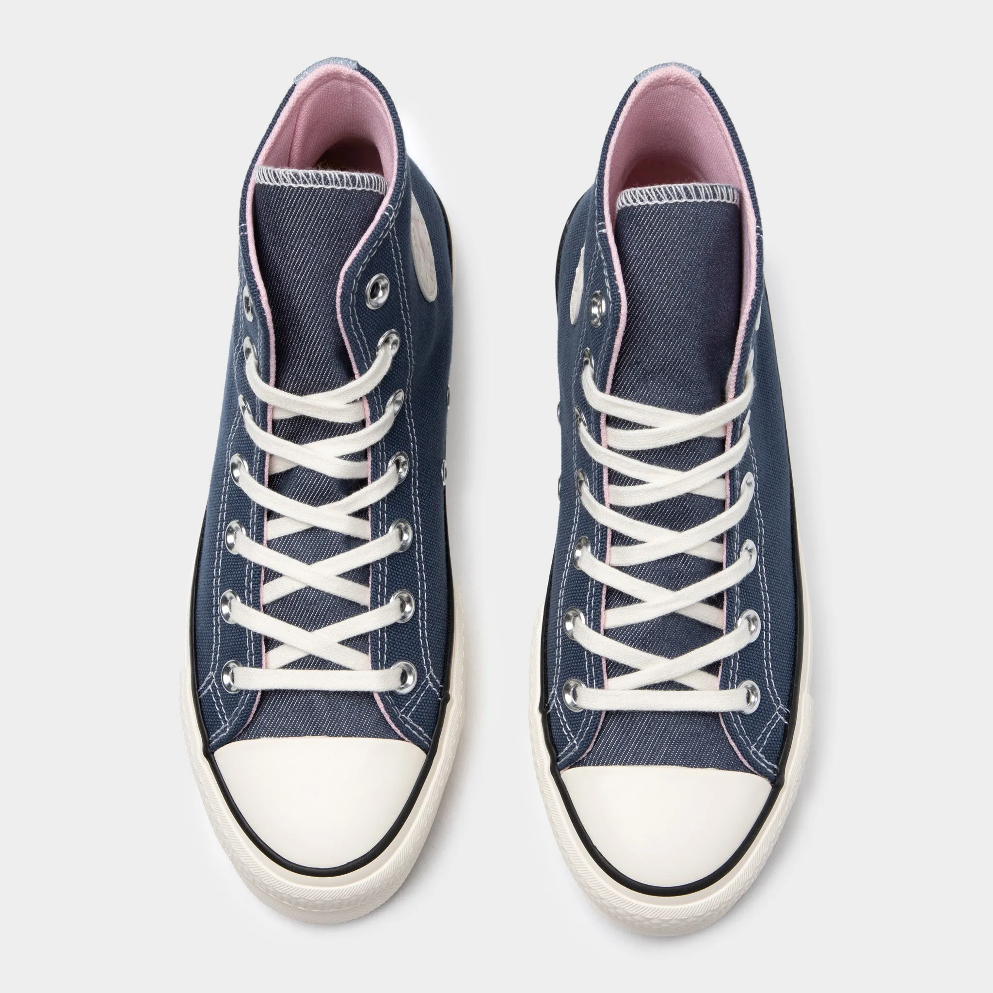 Converse Chuck Taylor All Star Platform Denim Navy / Egret - Sunrise Pink