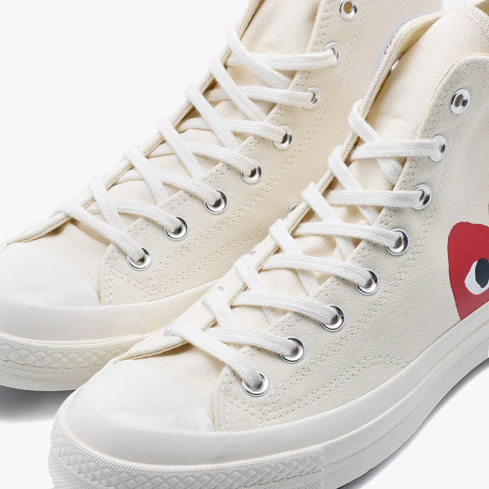 Converse x COMME des GARONS PLAY Chuck Taylor Hi / Beige