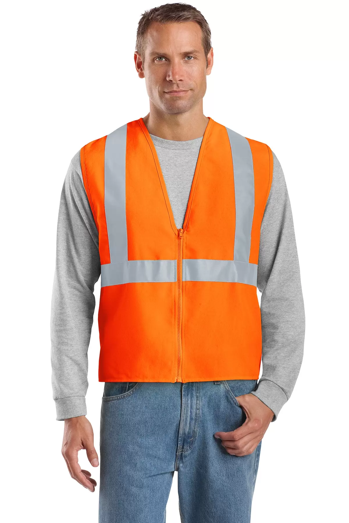 Cornerstone CSV400 CornerStone - ANSI 107 Class 2 Safety Vest SKU: CSV400