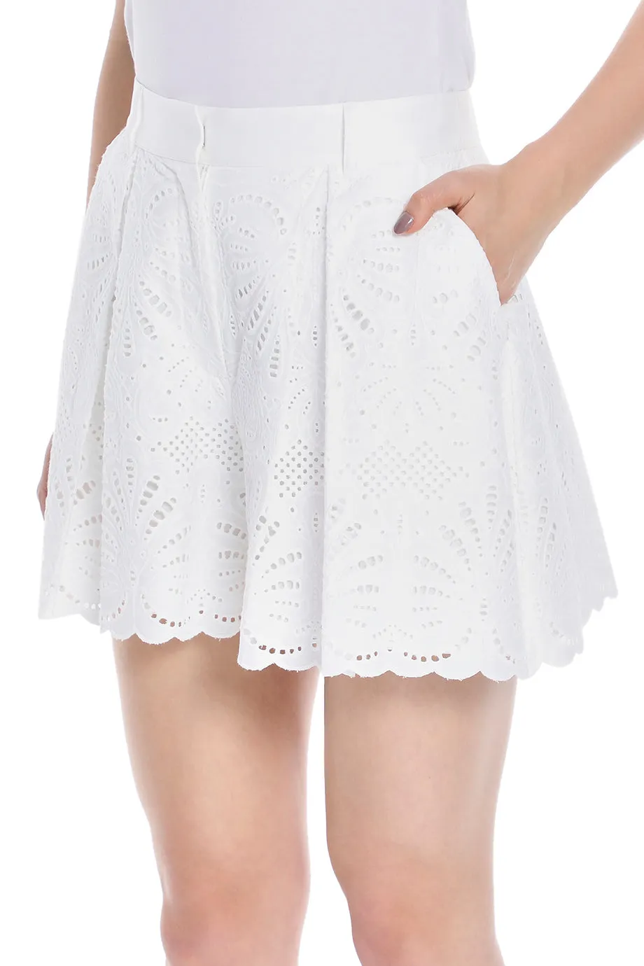 Cotton Embroidery Shorts